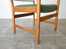 画像をギャラリービューアに読み込む, Danish Design Oak Armchair Illums Bolighus Kjellerup Vaeveri デンマークデザイン オーク材 ウール張り アームチェア
