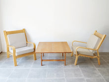 画像をギャラリービューアに読み込む, Hans J Wegner AT22 Andreas Tuck ハンス ウェグナー オーク無垢材 正方形 コーヒーテーブル ローテーブルとGE671a
