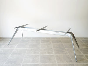 Todd Bracher Fritz Hansen T-No.1 glass tableトッド・ブレイチャー フリッツハンセン製 大きなガラステーブル 会議テーブルおしゃれ デザイナーズテーブル 10人用 スチールのフレームのみ
