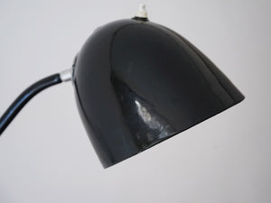 デンマークデザインの黒いウォールランプDanish design Adjustable wall lamp of black 壁付け照明 北欧ビンテージ アームの調節可能 ランプの側面