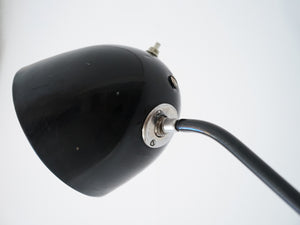 デンマークデザインの黒いウォールランプDanish design Adjustable wall lamp of black 壁付け照明 北欧ビンテージ アームの調節可能 ランプの付け根