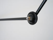 画像をギャラリービューアに読み込む, デンマークデザインの黒いウォールランプDanish design Adjustable wall lamp of black 壁付け照明 北欧ビンテージ アームの調節可能 ランプの角度を調節できる
