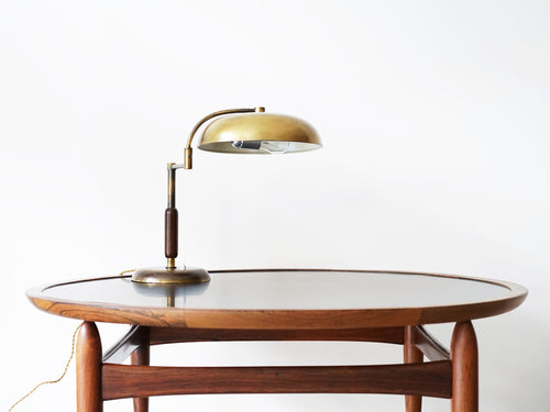 真鍮のテーブルランプ Art deco Adjustable Table Lamp of brass