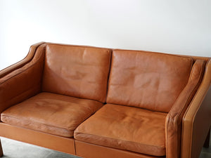 Børge Mogensen sofa 2212 ボーエ・モーエンセンのソファ2212の背もたれと座面　レザーのソファ