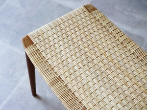Ølholm Møbelfabrik stool 北欧デザインの籐のスツールの座面