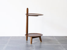 画像をギャラリービューアに読み込む, Danish furniture design 2tiered nutwood Shelf
