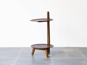 Danish furniture design 2tiered nutwood Shelf