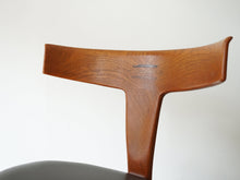 画像をギャラリービューアに読み込む, Erik Andersen Palle Pedersen Chair with rosewood inlays エリック・アンダーセンパレ・ペダーセン ローズウッドの嵌め込みのある背もたれの椅子 ダイニングチェア北欧ヴィンテージ 椅子の背もたれ
