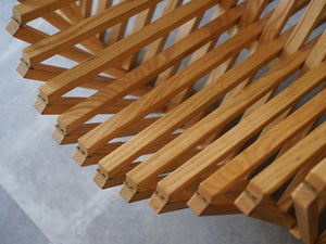 オランダ モダンデザイン デザイナーズチェア Robert van Embricqs Rising Chair ライジングチェアの木材