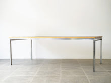 画像をギャラリービューアに読み込む, ポール・ケアホルム PK51テーブル デスク EKC製 Poul Kjærholm PK51 table desk ケアホルムのワークテーブル スチールのフレームがシャープで美しい
