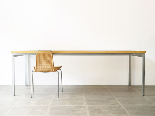 ポール・ケアホルム PK51テーブル デスク EKC製 Poul Kjærholm PK51 table desk ケアホルムのワークテーブルとPK1チェア