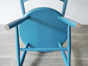 ボーエ・モーエンセン 青い椅子 北欧ビンテージ ダイニングチェア Børge Mogensen Blue chair モーエンセンの椅子の裏面