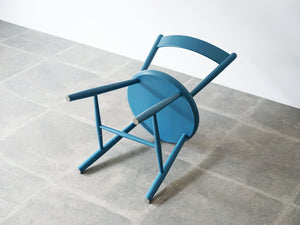 ボーエ・モーエンセン 青い椅子 北欧ビンテージ ダイニングチェア Børge Mogensen Blue chair モーエンセンの椅子の裏面