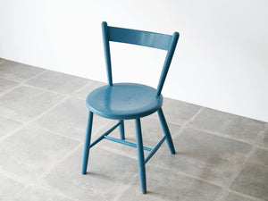 ボーエ・モーエンセン 青い椅子 北欧ビンテージ ダイニングチェア Børge Mogensen Blue chair モーエンセンの椅子の斜め上から