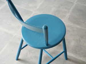 ボーエ・モーエンセン 青い椅子 北欧ビンテージ ダイニングチェア Børge Mogensen Blue chair モーエンセンの椅子のフレーム