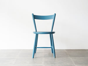 ボーエ・モーエンセン 青い椅子 北欧ビンテージ ダイニングチェア Børge Mogensen Blue chair モーエンセンの椅子の正面