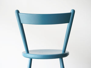 ボーエ・モーエンセン 青い椅子 北欧ビンテージ ダイニングチェア Børge Mogensen Blue chair モーエンセンの椅子の背もたれ裏側