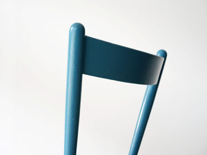 ボーエ・モーエンセン 青い椅子 北欧ビンテージ ダイニングチェア Børge Mogensen Blue chair モーエンセンの椅子の背もたれ