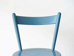 ボーエ・モーエンセン 青い椅子 北欧ビンテージ ダイニングチェア Børge Mogensen Blue chair モーエンセンの椅子の背もたれ