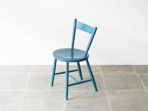 ボーエ・モーエンセン 青い椅子 北欧ビンテージ ダイニングチェア Børge Mogensen Blue chair モーエンセンの椅子の上から