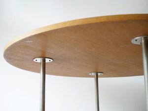 ポール・ケアホルムのテーブル 丸テーブル北欧 Poul Kjærholm PK39 Table 円柱の脚