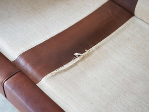 Børge Mogensen Model 2209 Sofa ボーエモーエンセン フレデリシア ソファ 3人掛け スリーシーター 革張りのソファ 北欧ヴィンテージ ソファのクッションを外した様子