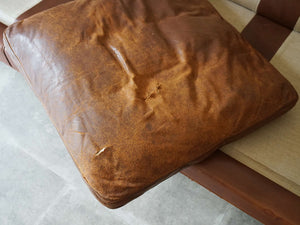 Børge Mogensen Model 2209 Sofa ボーエモーエンセン フレデリシア ソファ 3人掛け スリーシーター 革張りのソファ 北欧ヴィンテージ ソファのクッションに破れなどダメージあり