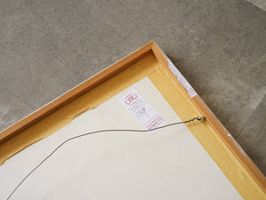 モーエンス・アンデルセン リトグラフのポスター デンマークの芸術家 Mogens Andersen Peintures Lithograph 絵の裏面にオークションラベル