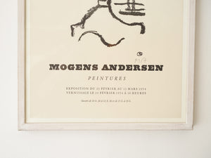 モーエンス・アンデルセン リトグラフのポスター デンマークの芸術家 Mogens Andersen Peintures Lithograph 絵の下部