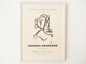 モーエンス・アンデルセン リトグラフのポスター デンマークの芸術家 Mogens Andersen Peintures Lithograph 絵の正面