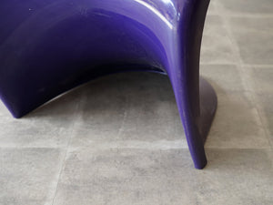 パントンチェア ヴィンテージ ハーマンミラー パープル 廃盤 紫 ヴェルナー・パントン Verner Panton Panton Chair purple herman miller 椅子の脚 擦り傷あり