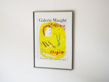 画像をギャラリービューアに読み込む, Marc Chagall The Yellow Background Lithographic poster Mourlot マルクシャガール 黄色の背景 ムルロ工房 マーグ画廊 ヴィンテージポスター シャガール リトグラフ
