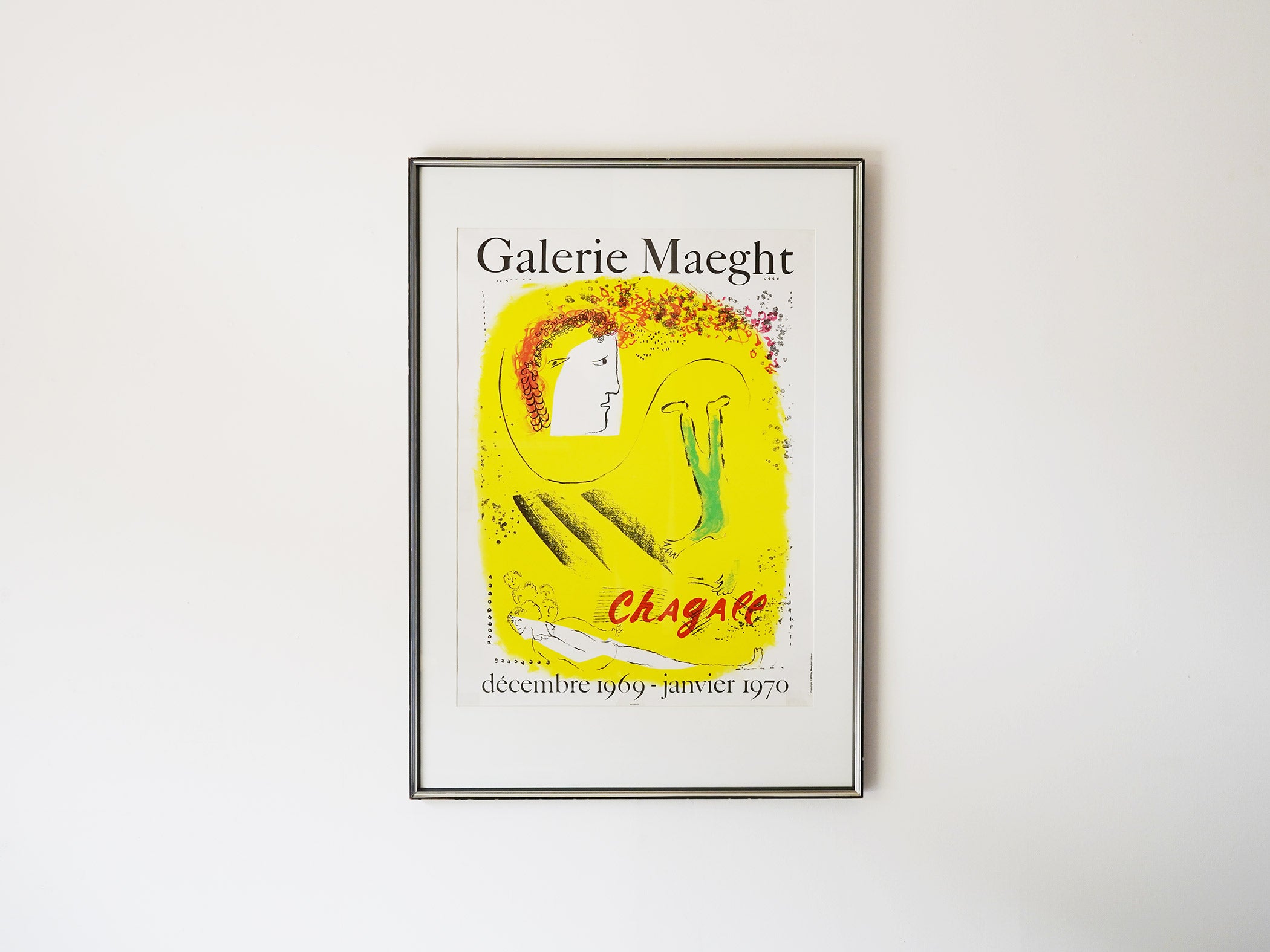Marc Chagall、La Barque、海外版超希少レゾネ、新品額装付 Chagall、La Barque、海外版超希少レゾネ、新品額装付 Marc