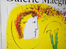 画像をギャラリービューアに読み込む, Marc Chagall The Yellow Background Lithographic poster Mourlot マルクシャガール 黄色の背景 ムルロ工房 ヴィンテージポスター シャガール リトグラフ
