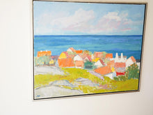 画像をギャラリービューアに読み込む, Per Flemming Scenery from Bornholm with ocean view デンマークの海の景色 油絵 インテリアアート
