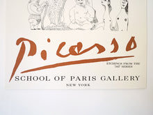 画像をギャラリービューアに読み込む, Pablo Picasso Etchings From the 347 Series School of Paris Gallery パブロ ピカソ 347シリーズ スクール オブ パリ ギャラリー展 エッチング ポスター
