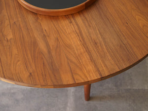 ナナディッツェルの丸テーブル 北欧デザインインテリア センターテーブル Nanna Ditzel Model ND126 Table ウォルナットの天板