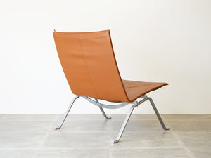 Poul Kjærholm PK22 Chair leather ekc vintage ポールケアホルム イージーチェア  EKC製ヴィンテージ レザー 椅子の背面