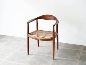 ハンスJ.ウェグナー ザチェア ヨハネスハンセン社製 Hans J. Wegner JH501 The Chair オリジナル座面の籐