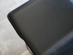 ヴェルナーパントン チェア レザー Verner Panton system1–2-3 Chair パントンの椅子の座面 黒レザー