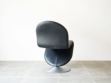 画像をギャラリービューアに読み込む, ヴェルナーパントン チェア レザー Verner Panton system1–2-3 Chair パントンの椅子の背面
