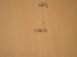ハンスJウェグナーのサイドボート 棚 キャビネット Hans J Wegner Ry20 Sideboard cabinet 北欧インテリア デザイナーズ家具 サイドボードの裏側に1956年制作時の刻印か