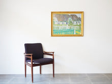 画像をギャラリービューアに読み込む, Niels Grønbech ニールスグロンベック 風景画 キャンバスに油彩 KONDO北欧ヴィンテージ 油絵とFD192
