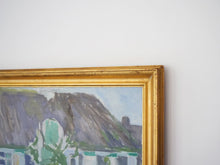 画像をギャラリービューアに読み込む, Niels Grønbech ニールスグロンベック  風景画 キャンバスに油彩 KONDO北欧ヴィンテージ 油絵の額
