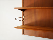 画像をギャラリービューアに読み込む, Finn Juhl BO71 wall shelving system Bovirke フィン・ユール ボヴィルケ ヴィンテージ ウォールユニット 壁付け棚 北欧デザイン 棚の溝に棚板やブックエンドを取り付ける
