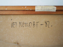 画像をギャラリービューアに読み込む, Jes Nordby Composition with matches イェスノルドビー マッチ棒のコンポジション デンマーク 油彩 キャンバスの背面
