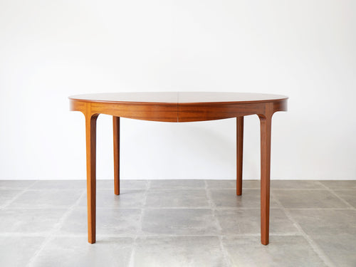 Ole Wanscher AJ Iversen Dining Table with Extension オーレ ヴァンシャー 北欧ヴィンテージ マホガニー 丸いダイニングテーブル

