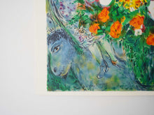 画像をギャラリービューアに読み込む, Marc Chagall Exhibition Poster ADL Fine Arts New York マルクシャガール 天に捧げる花束 ブーケ ドゥ フルール インテリアアート リトグラフポスターのモチーフ
