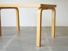 画像をギャラリービューアに読み込む, Alvar Aalto Artek アルヴァ アアルト アルテック 北欧ヴィンテージ デザイナーズチェア 樺 バーチ ベンチの脚

