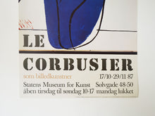 画像をギャラリービューアに読み込む, Le Corbusier Exhibition poster from Statens Museum for Kunst ル コルビュジエ ヴィンテージポスター デンマーク 1987年にコペンハーゲン国立美術館で開催されたコルビュジエ展

